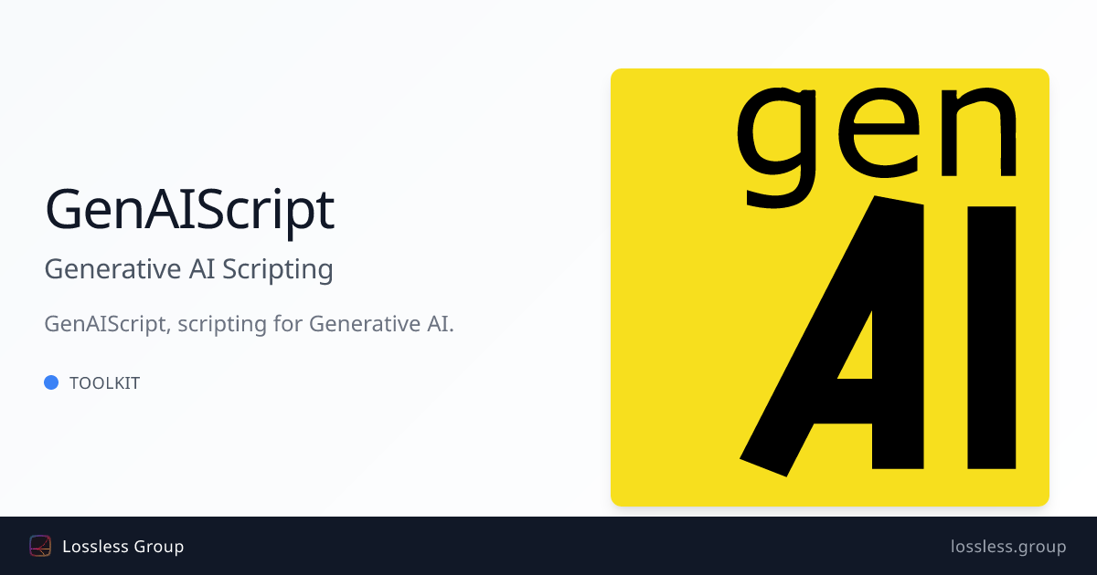 Generative AI Scripting
