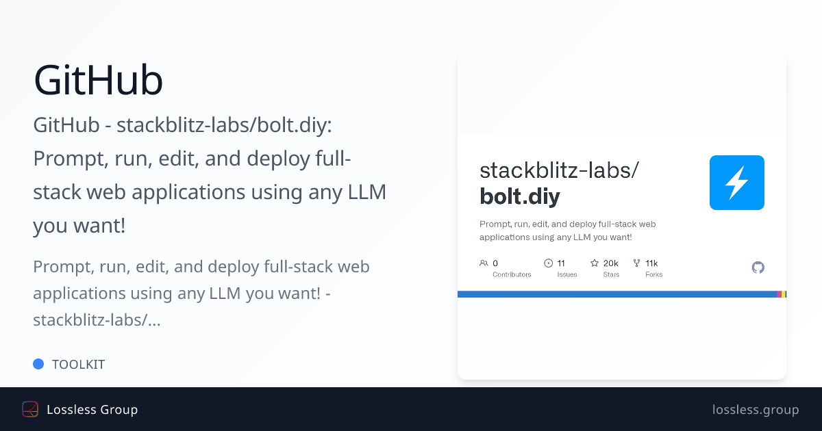 GitHub - stackblitz-labs/bolt.diy: Prompt, run, edit, and deploy full ...