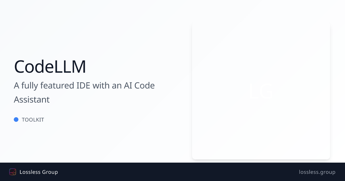 A fully featured IDE with an AI Code Assistant