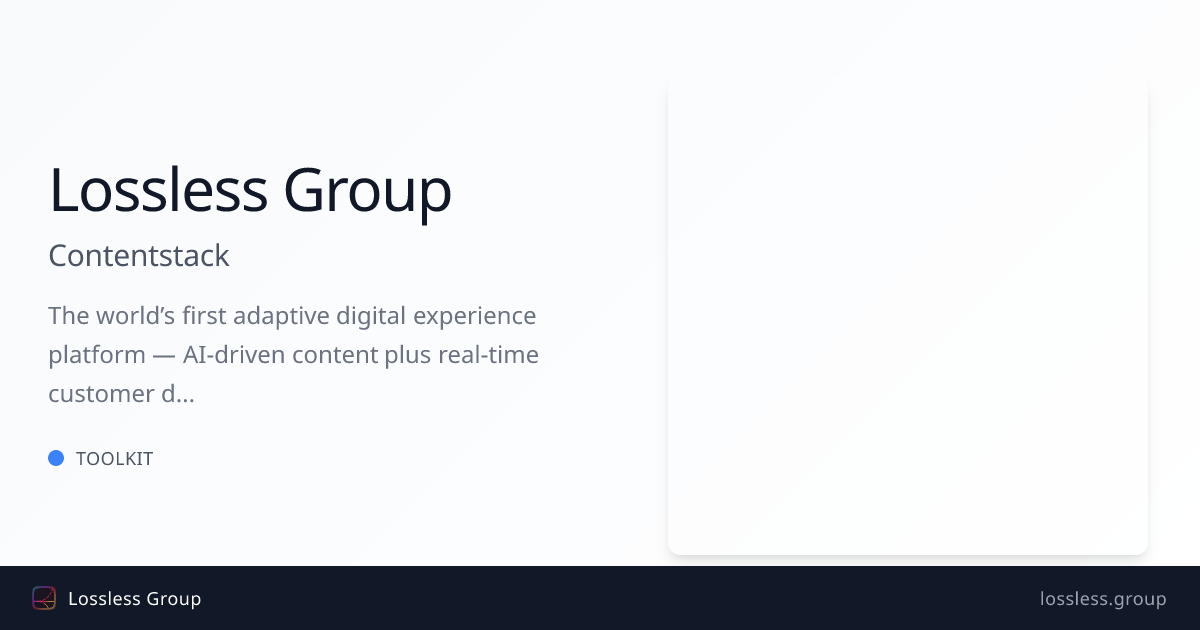Contentstack