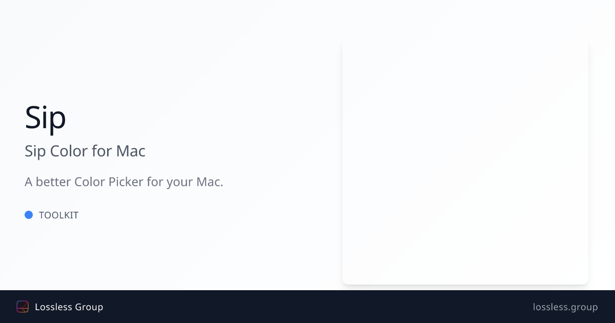 Sip Color for Mac
