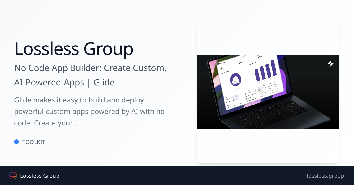 No Code App Builder: Create Custom, AI-Powered Apps | Glide