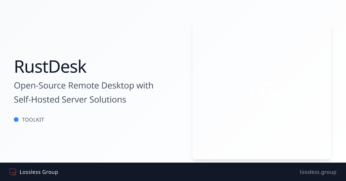 Open-Source Remote Desktop with Self-Hosted Server Solutions
