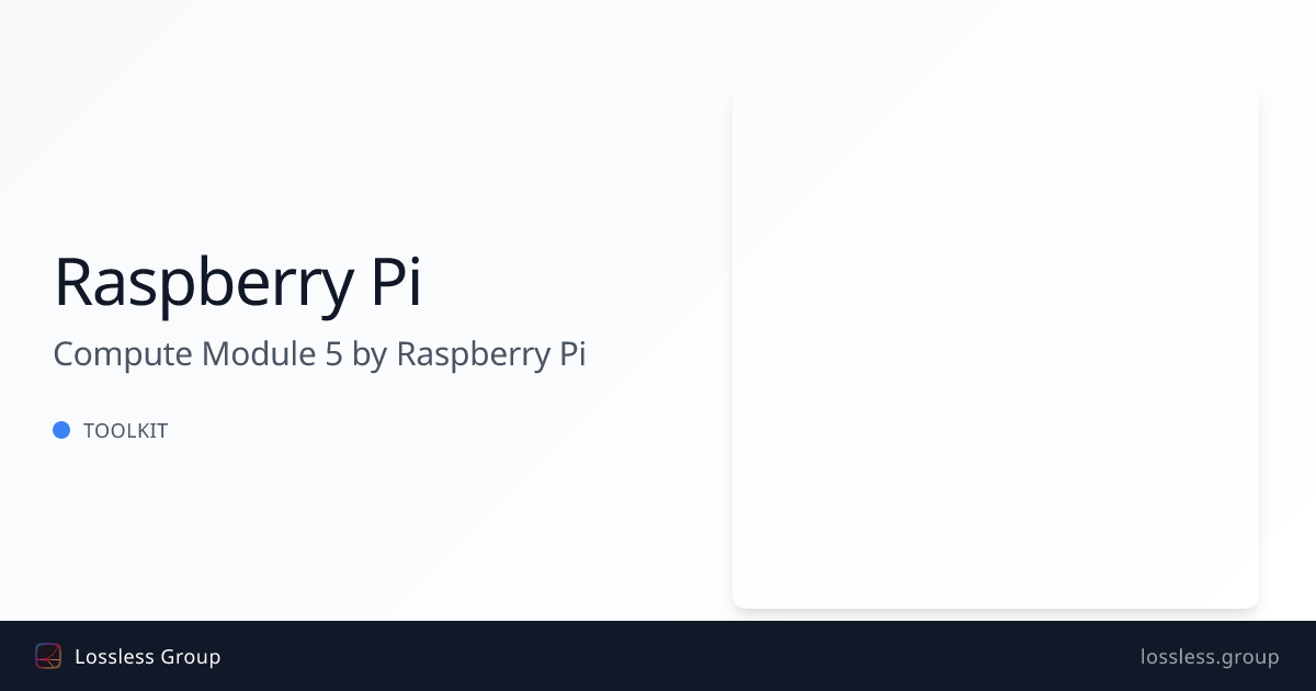 Buildroot Compute Module 5 Rpi Compute Module 5 by Raspberry Pi