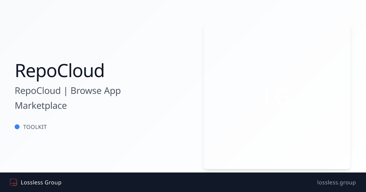 RepoCloud | Browse App Marketplace