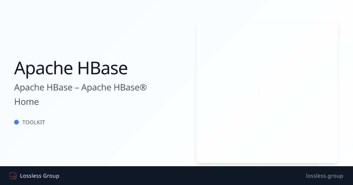 Apache HBase – Apache HBase® Home