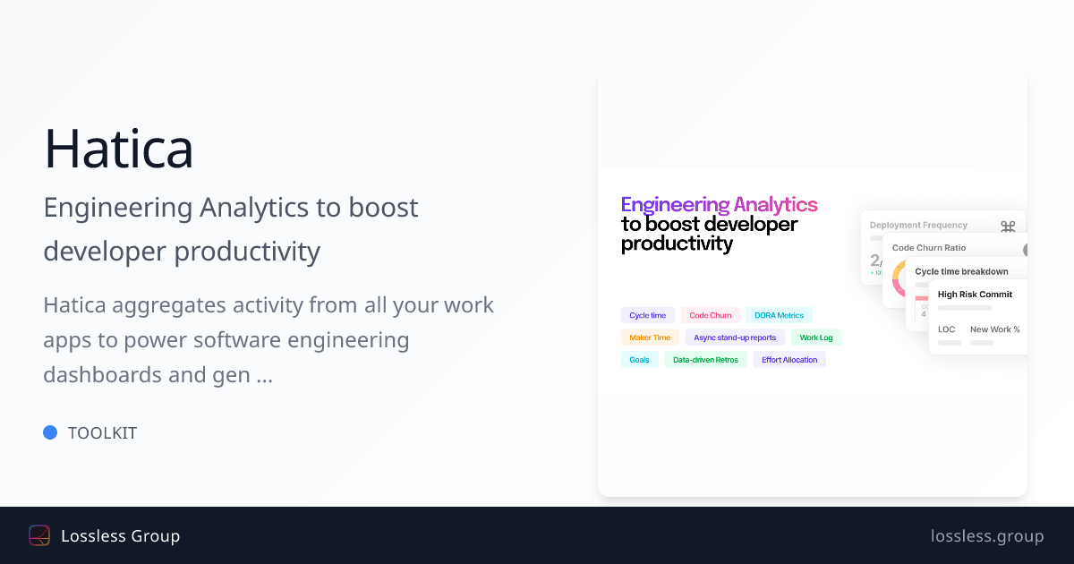 Engineering Analytics to boost developer productivity