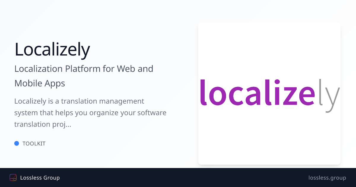 Localization Platform for Web and Mobile Apps