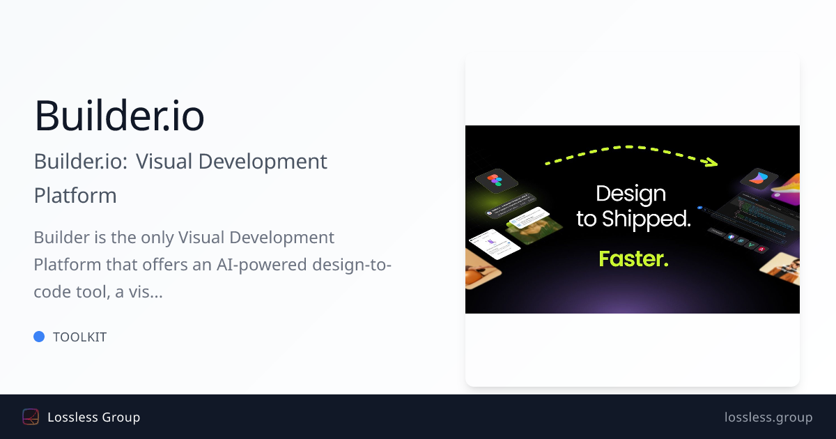 Builder.io: Visual Development Platform